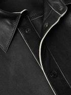 Acne Studios - Laraw Oversized Leather Shirt Jacket - Black