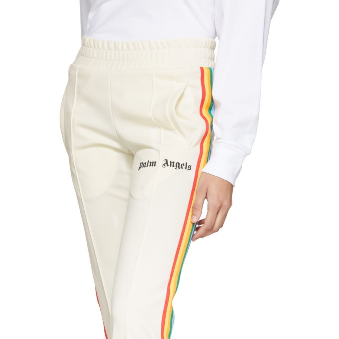 Palm Angels Off-White Rainbow Slim Track Pants