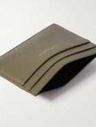 SAINT LAURENT - Pebble-Grain Leather Cardholder - Green