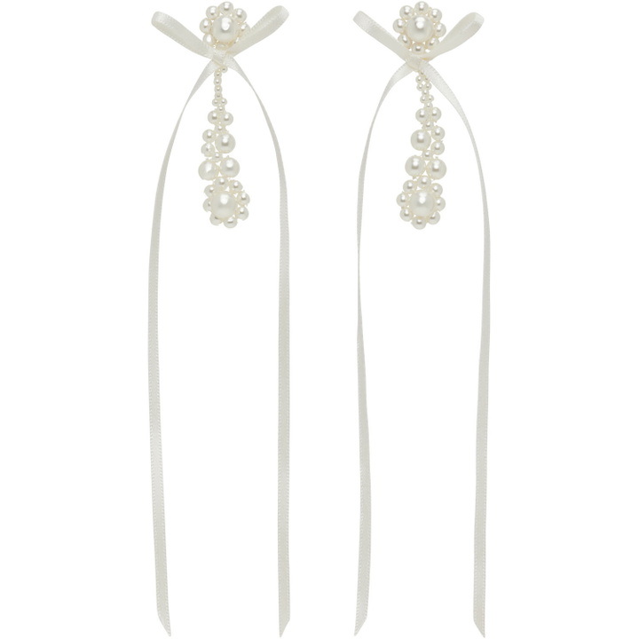 Photo: Simone Rocha Victorian Drip Bow Earrings