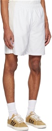 adidas Originals White & Beige Rekive Shorts