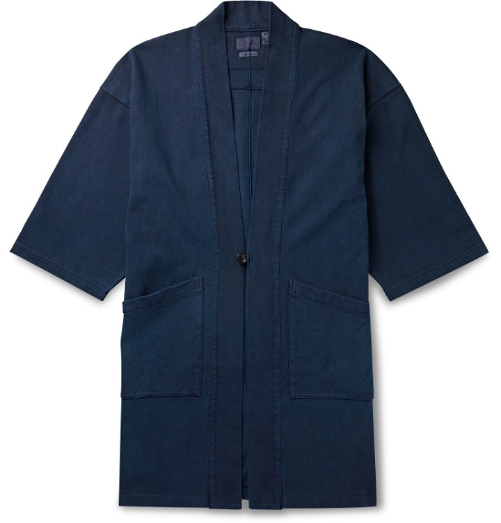 Photo: Blue Blue Japan - Cotton-Jersey Jacket - Blue