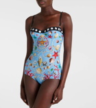 Dolce&Gabbana Capri printed swimsuit