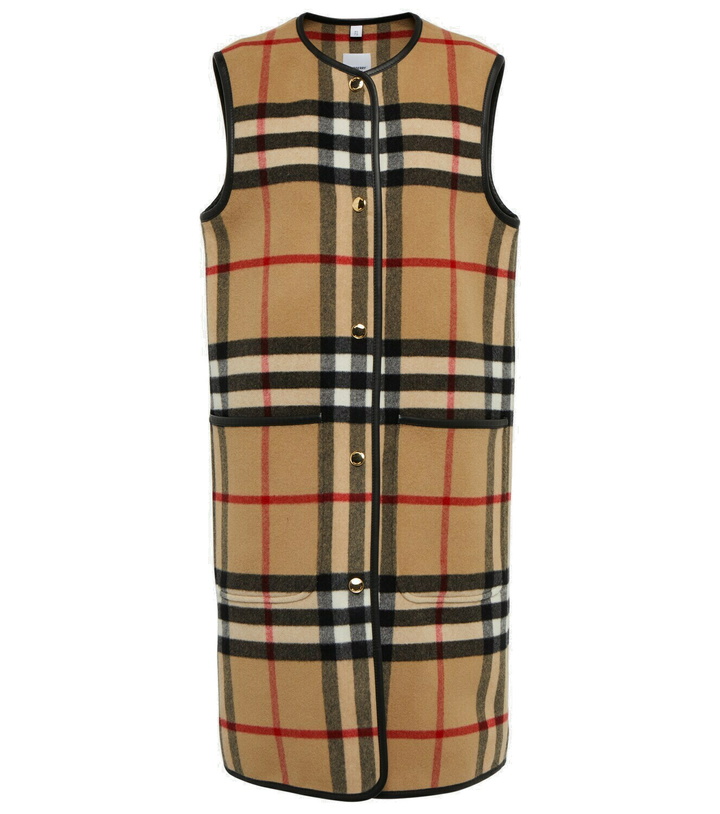 Photo: Burberry - Vintage Check wool vest