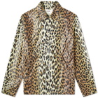 Celine Leopard Print Nylon Coach Jacket