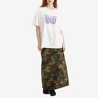 Needles Women's x Kae Tanaka Crew Neck T-Shirt in Off White