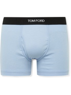 TOM FORD - Stretch-Cotton Boxer Briefs - Blue