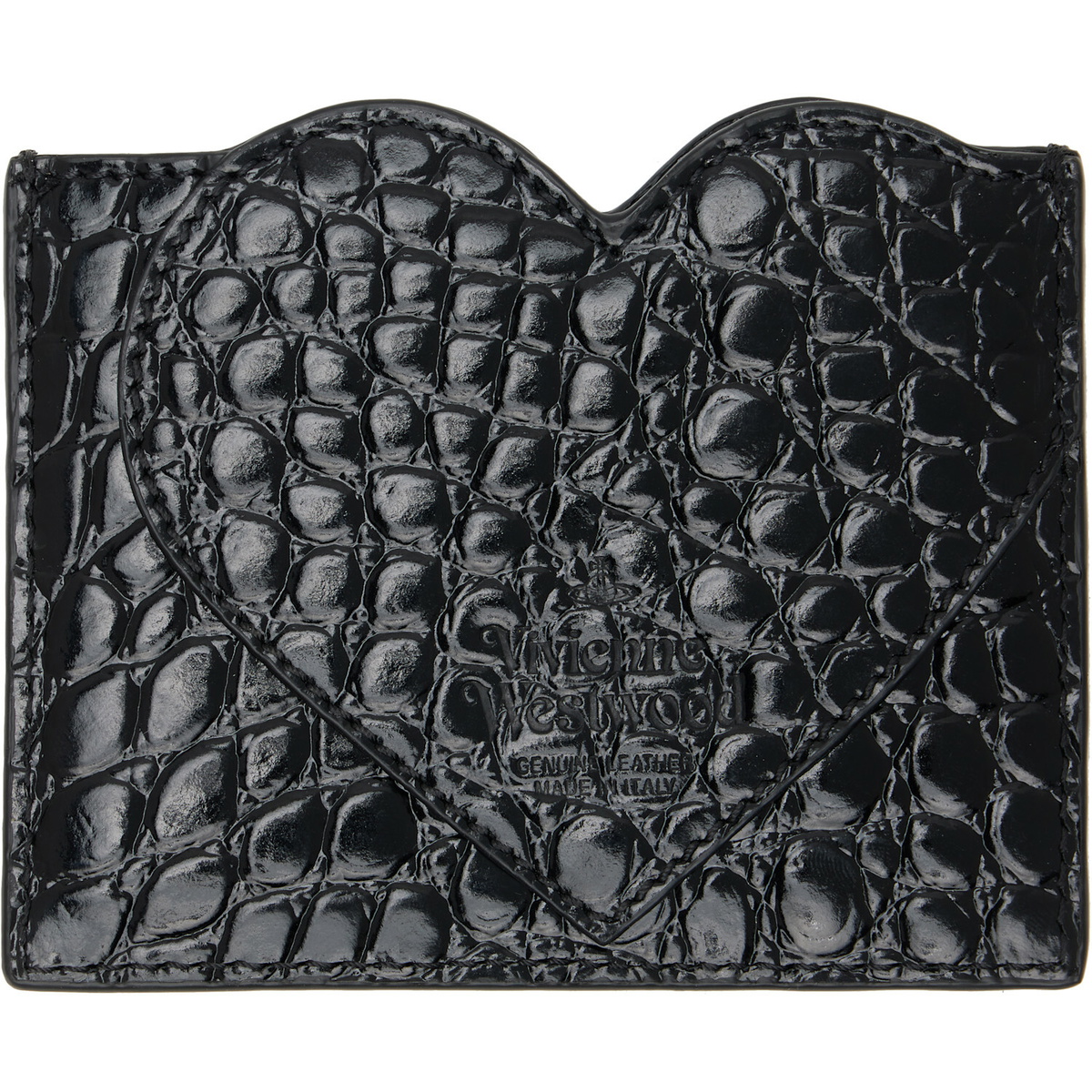 Vivienne Westwood Black Heart Card Holder