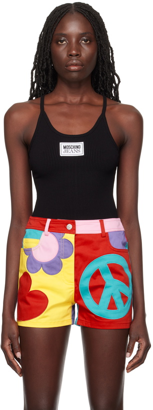 Photo: Moschino Jeans Black Patch Tank Top