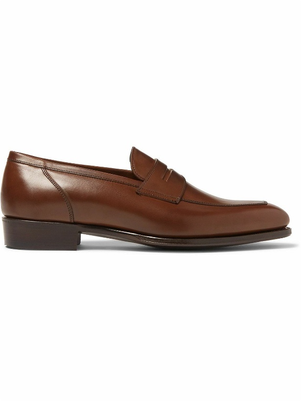 Photo: Kingsman - George Cleverley Newport Leather Penny Loafers - Brown