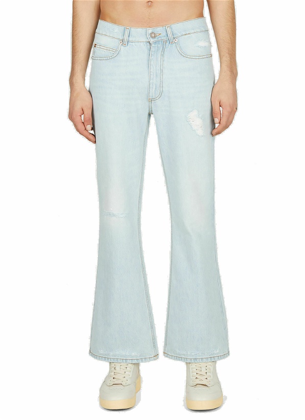 Photo: ERL - Distressed Denim Jeans in Light Blue