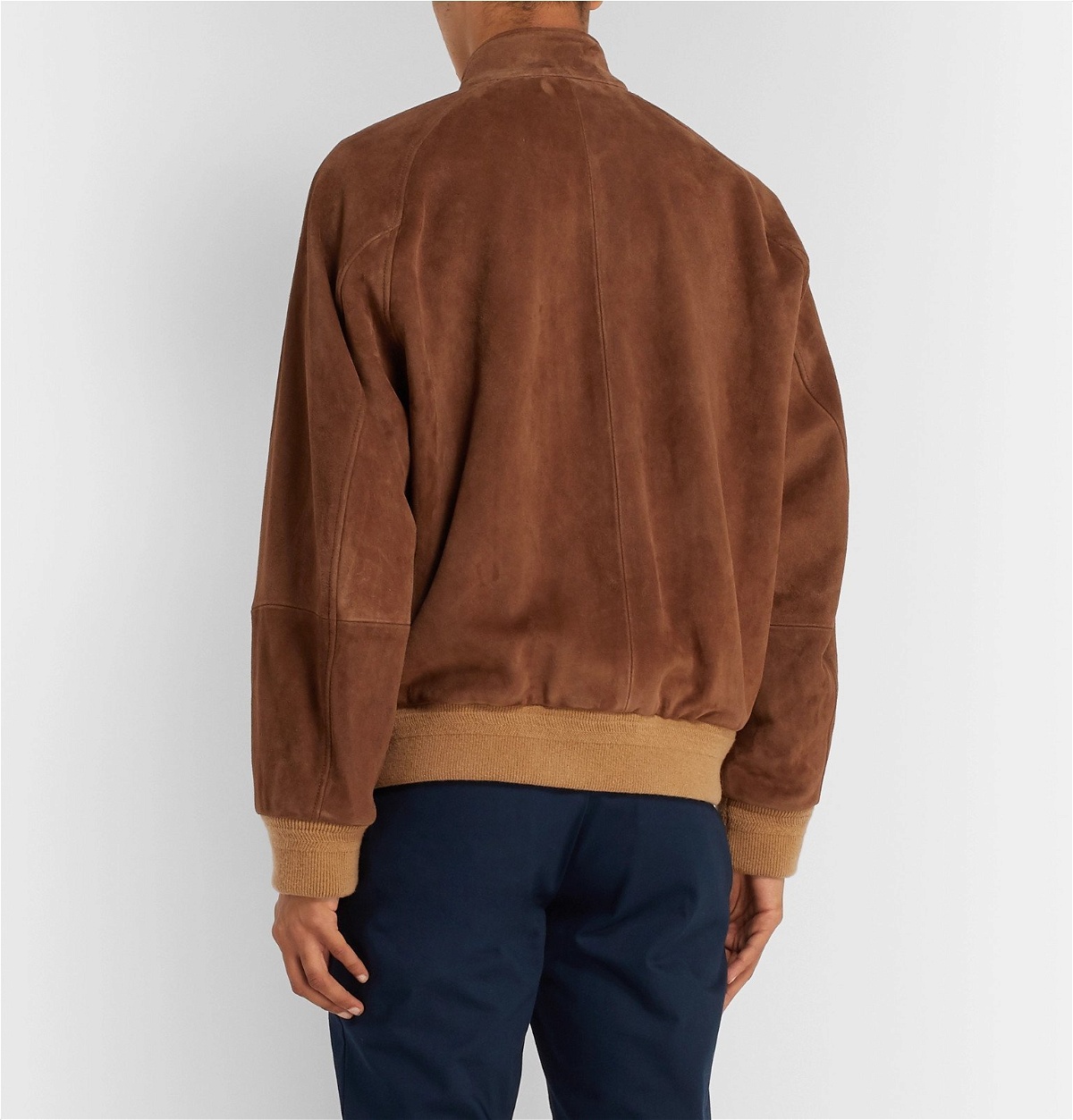 Gucci - Suede Bomber Jacket - Brown Gucci