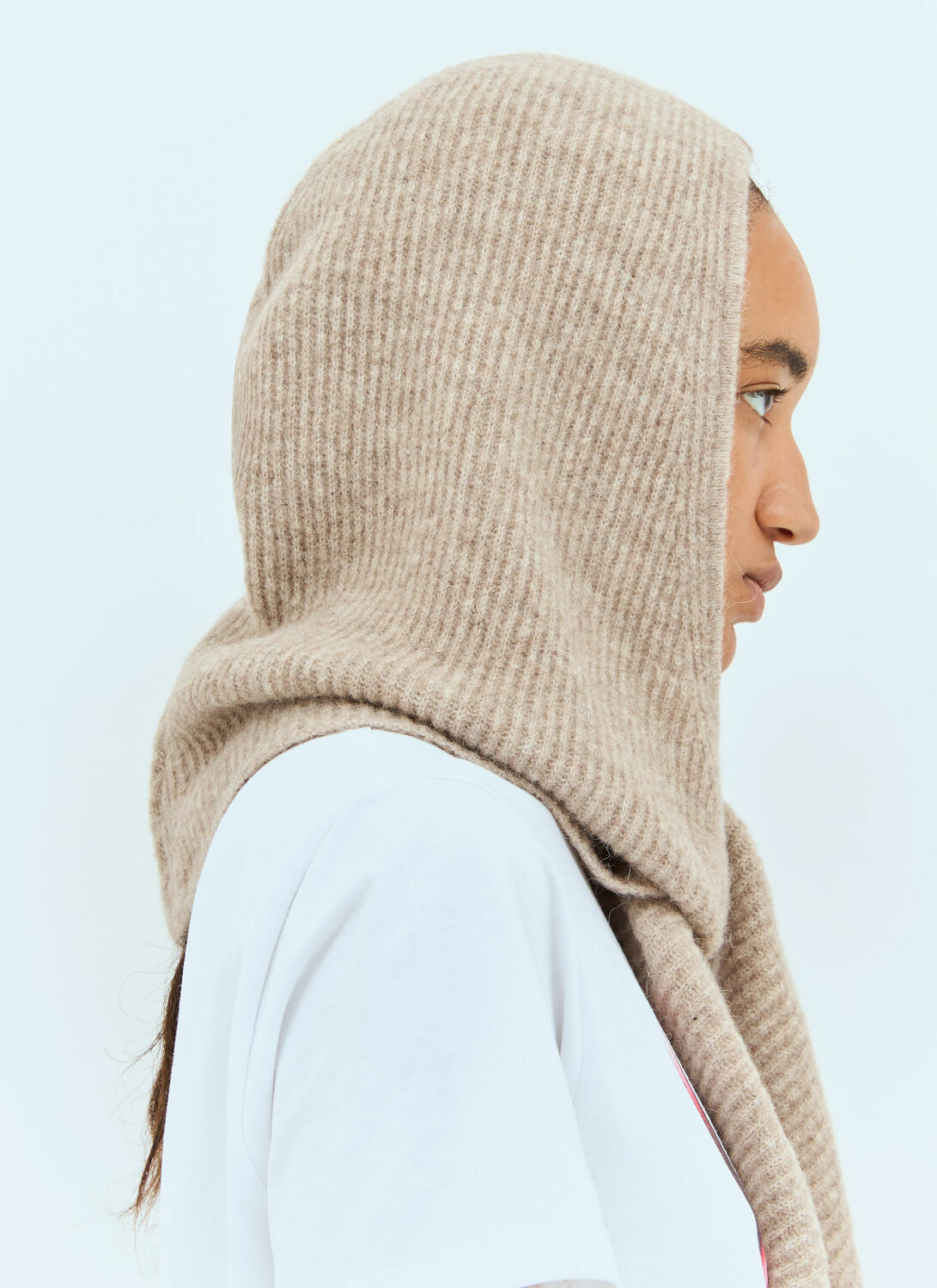 GANNI Soft Wool Balaclava