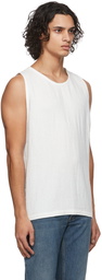 COMMAS White Linen Tank Top