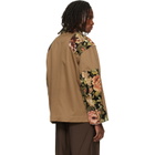 Simone Rocha Khaki Patchwork Workwear Field Jacket