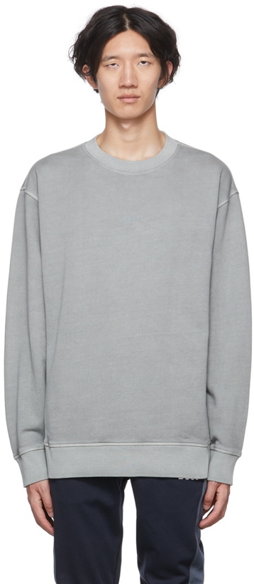 Photo: BOSS Gray Cotton Sweatshirt
