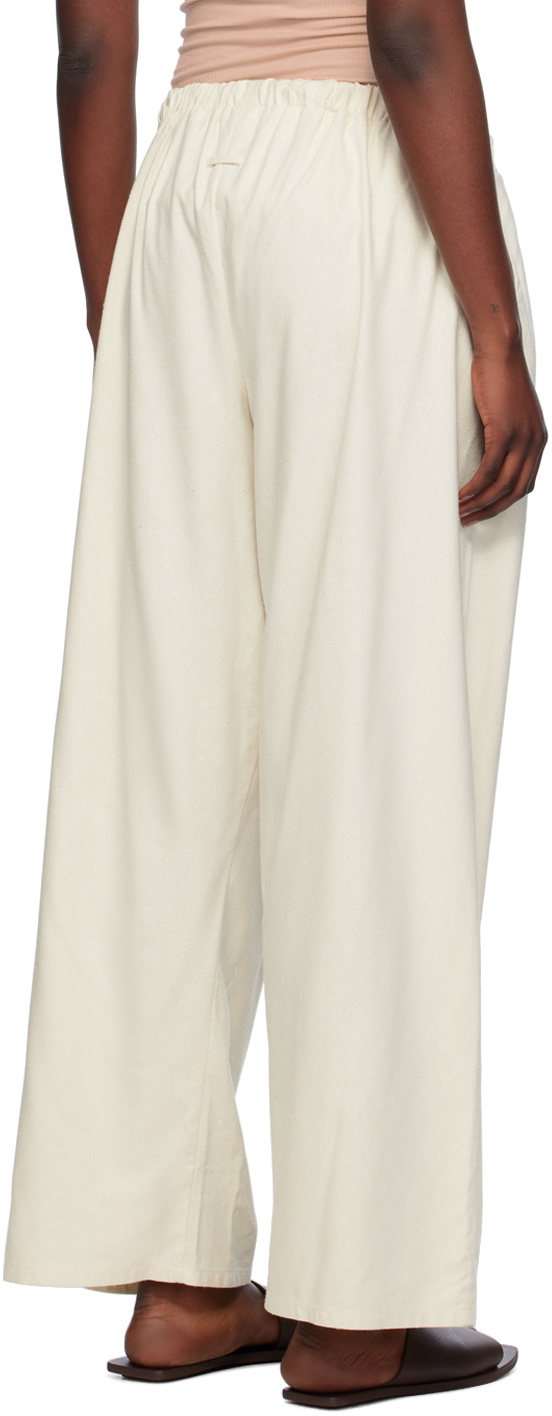 Baserange Off-White Cravat Trousers Baserange