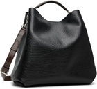 Dries Van Noten Black Leather Sling Bag