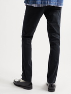 NN07 - Marco Slim-Fit Tapered Stretch-Cotton Twill Trousers - Blue