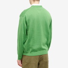 Kenzo Men's Tiger K Logo Crew Knit in Grass Green