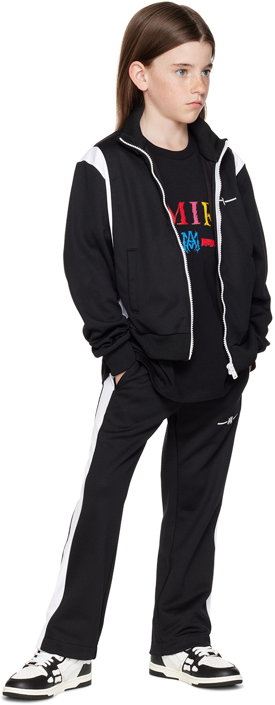 AMIRI Kids Black Bonded Track Jacket