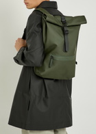 Rains Rolltop Waterproof Backpack - Green - One Size