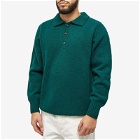 Howlin by Morrison Men's Howlin' Ghost Pressure Knit Polo Shirt in Forest
