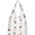 Maison Margiela White Luggage Label Tote