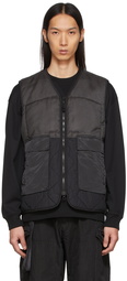 Stone Island Black Modified Panama 6/3 Vest