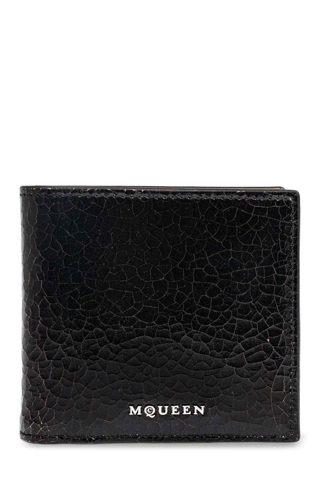 新品　Alexander McQUEEN MINI WALLET 財布　ロゴ Alexander Mcqueen Logo-Print Wallet - Neutrals | Editorialist