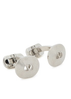 Valentino Garavani Ovalette Vlogo Cufflinks - Silver - One Size