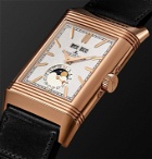 Jaeger-LeCoultre - Casa Fagliano Reverso Tribute Calendar Limited Edition Hand-Wound 29.9mm 18-Karat Rose Gold and Leather Watch, Ref. No. - Unknown
