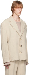 MISBHV Beige Jordan Barrett Edition Deconstructed Blazer