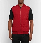 Z Zegna - Quilted Wool and Shell Gilet - Men - Red