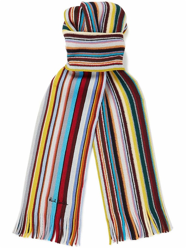 Photo: Paul Smith - Fringed Striped Wool Scarf