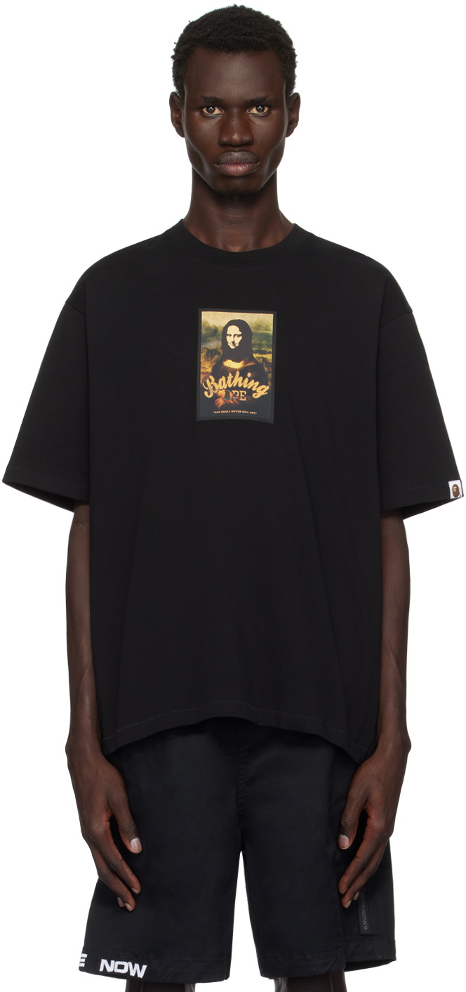 BAPE Black Art Print Relaxed Fit T-shirt A Bathing Ape