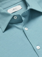 Mr P. - Organic Cotton-Jersey Shirt - Blue