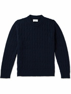 Mr P. - Cable-Knit Wool Sweater - Blue