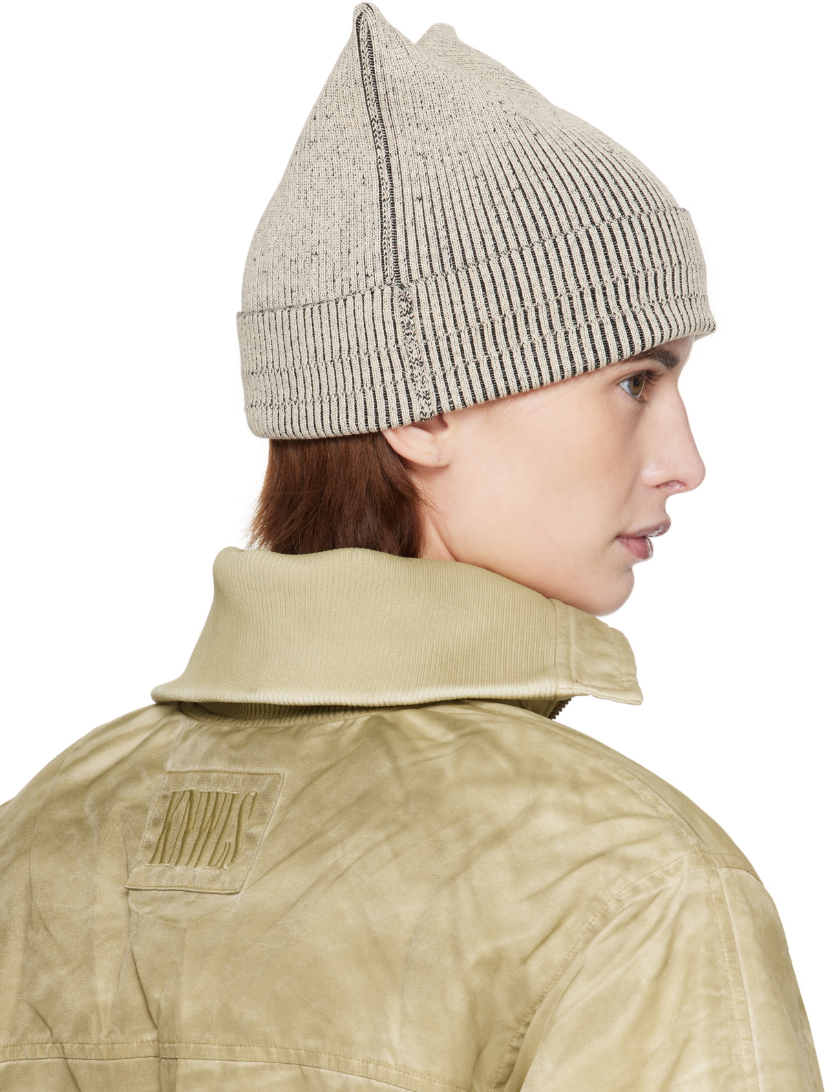 KNWLS Beige & Black Precious Beanie