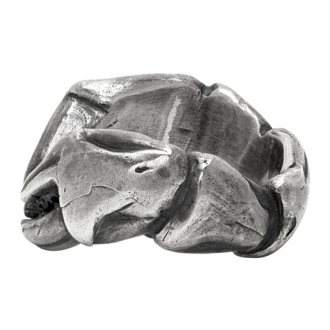 ANN DEMEULEMEESTER CLAW SILVER RING