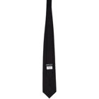 Comme des Garcons Homme Deux Black Silk Jacquard Tie