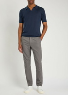 John Smedley Noah Cotton Polo Shirt Navy