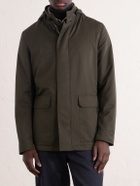 Zegna - Hooded Twill Coat - Green