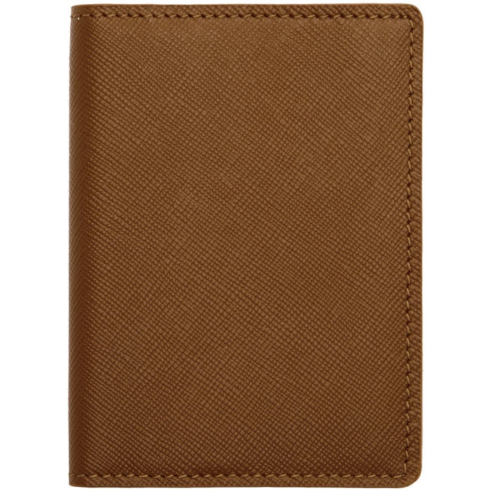Photo: Common Projects Brown Saffiano Card Wallet