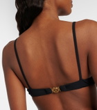 Roberto Cavalli Logo bikini top