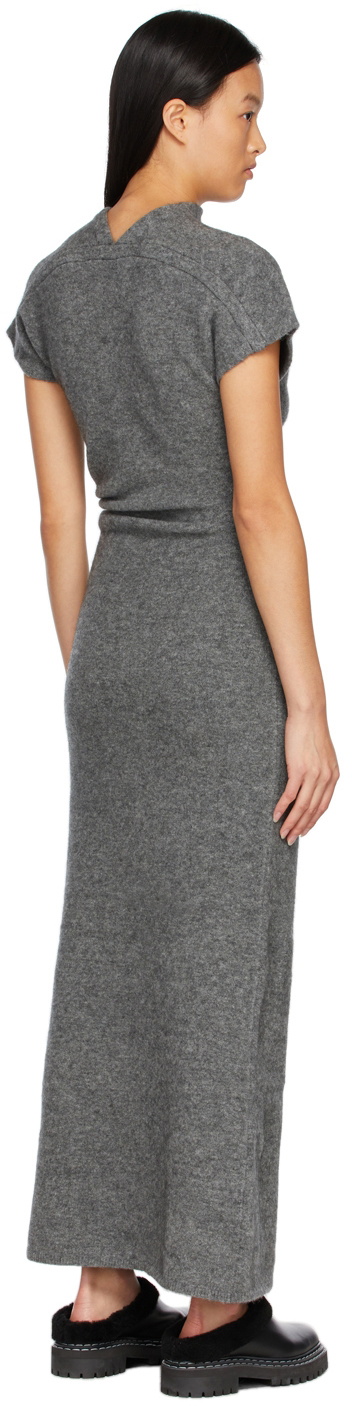 Proenza Schouler Grey Knit Twisted Dress Proenza Schouler