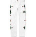 Isabel Marant - Jasper Embroidered Denim Jeans - Men - White