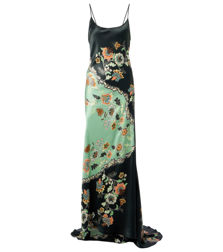 Photo: Roberto Cavalli Floral silk satin gown
