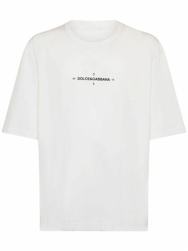 Photo: DOLCE & GABBANA - Oversized Cotton Jersey T-shirt