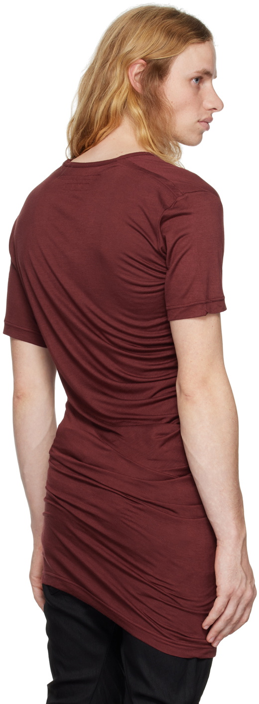 Julius Burgundy Drape T-shirt Julius